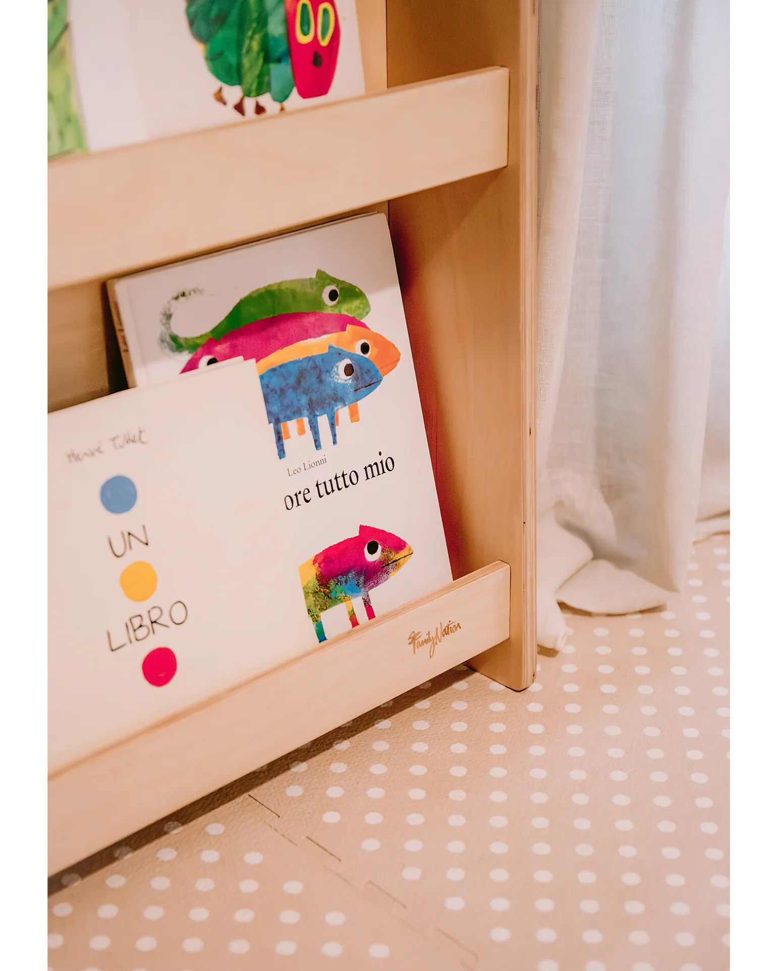 Libreria Montessori Frontale - Cloud - Legno di Betulla - Natural