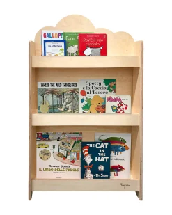 Libreria Montessori Frontale - Cloud - Legno di Betulla - Natural