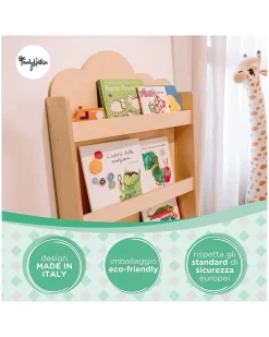 Libreria Montessori Frontale - Cloud - Legno di Betulla - Natural