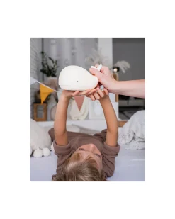 Luce da Notte Balena in Morbido Silicone - Bianco - Con Telecomando
