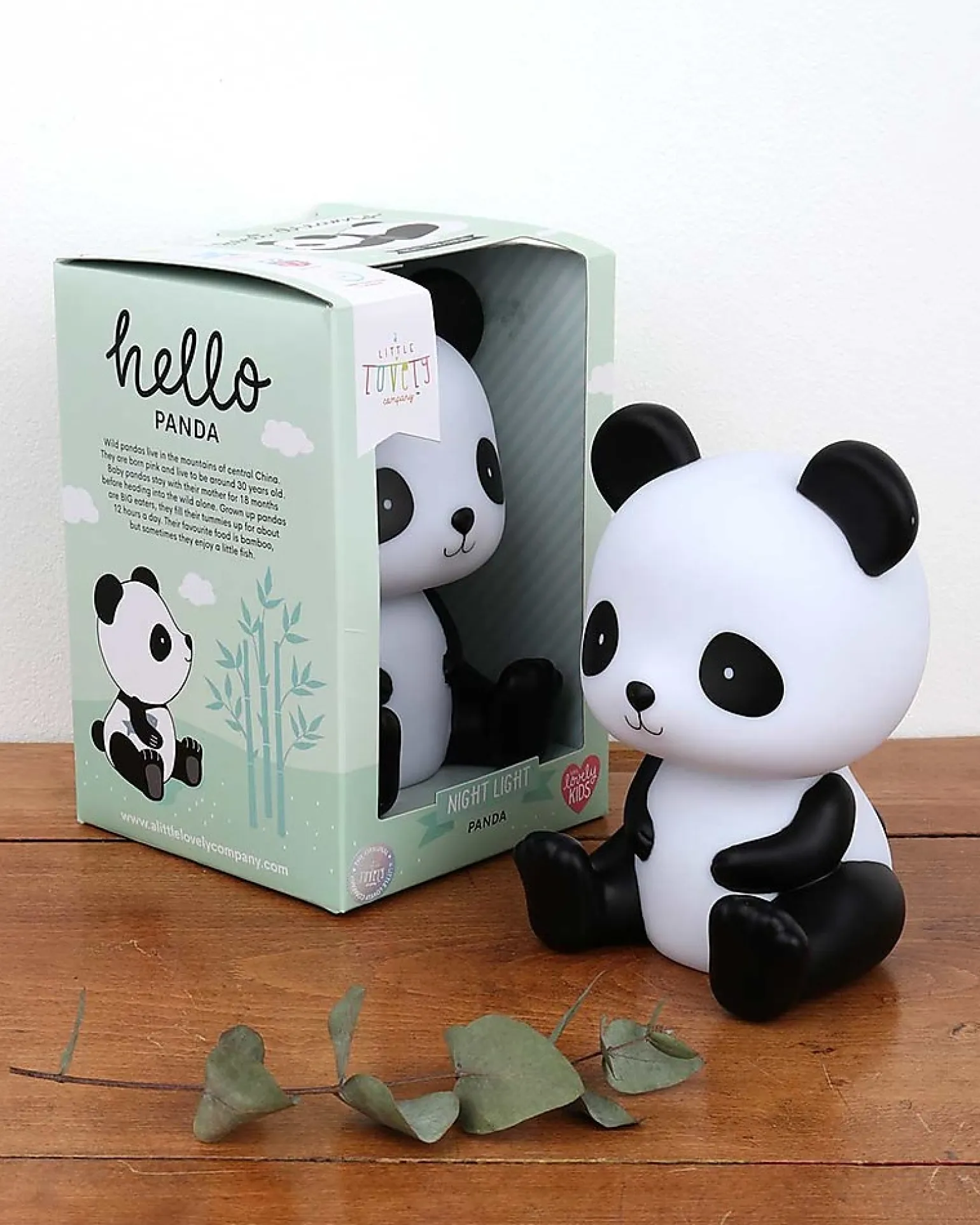 Luce da Notte LED, Panda - Nero