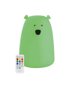 Luce da Notte Orsetto in Morbido Silicone - Glow - Con Telecomando - Si Illumina al Buio!