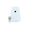 Luce da Notte Orsetto in Morbido Silicone - Azzurro Chiaro - Con Telecomando