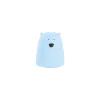 Luce da Notte Portatile Orsetto In Morbido Silicone - Azzurro - 10x8.6 cm