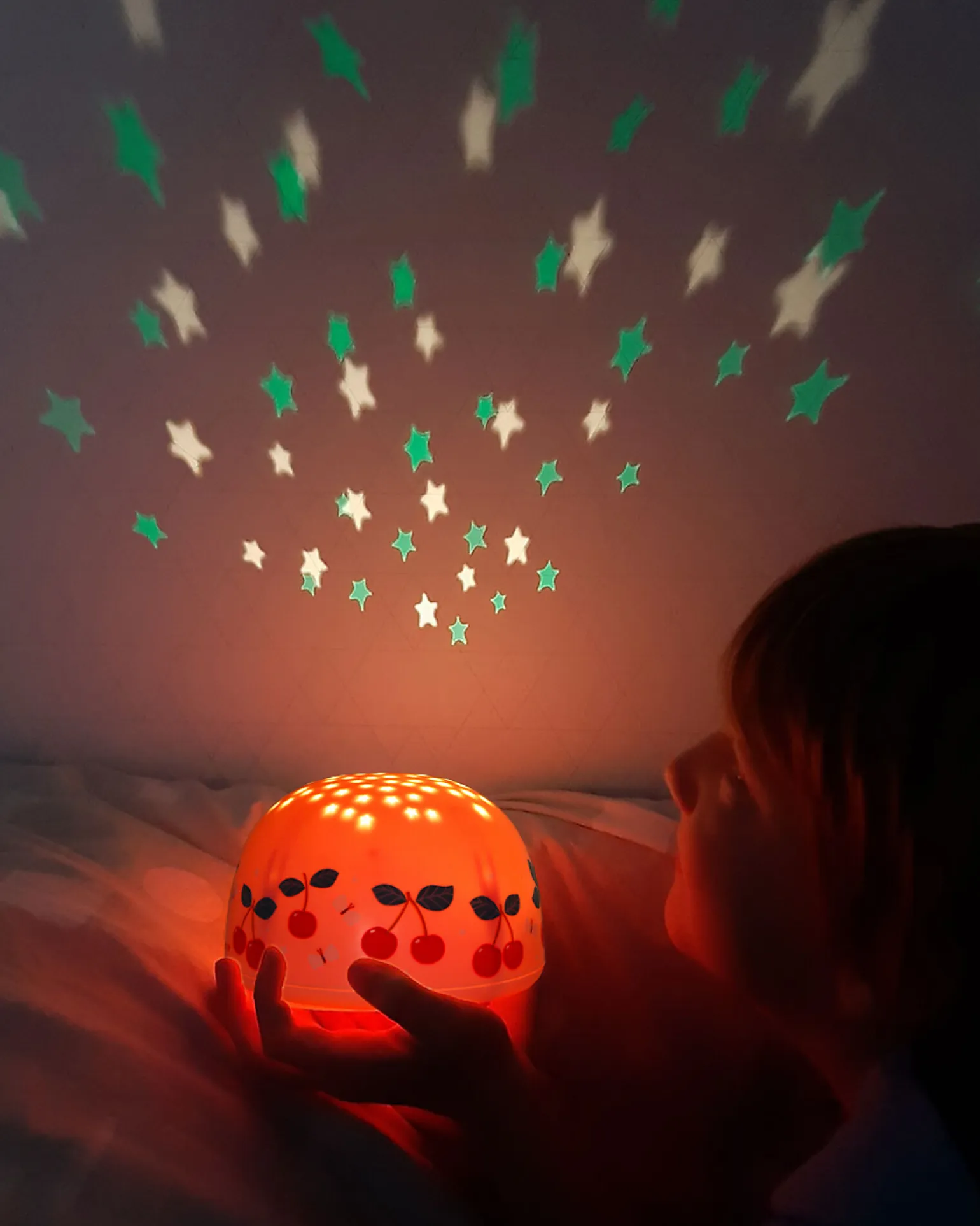 Luce LED Proiettore - Ciliegie - Stelle