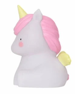 Luce Piccola LED, Unicorno - Bianco e Rosa