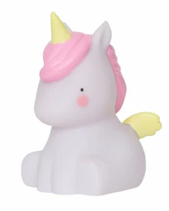 Luce Piccola LED, Unicorno - Bianco e Rosa