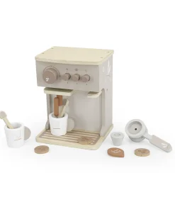 Macchina da Caffe Giocattolo in Legno FSC - Beige - 3+ anni
