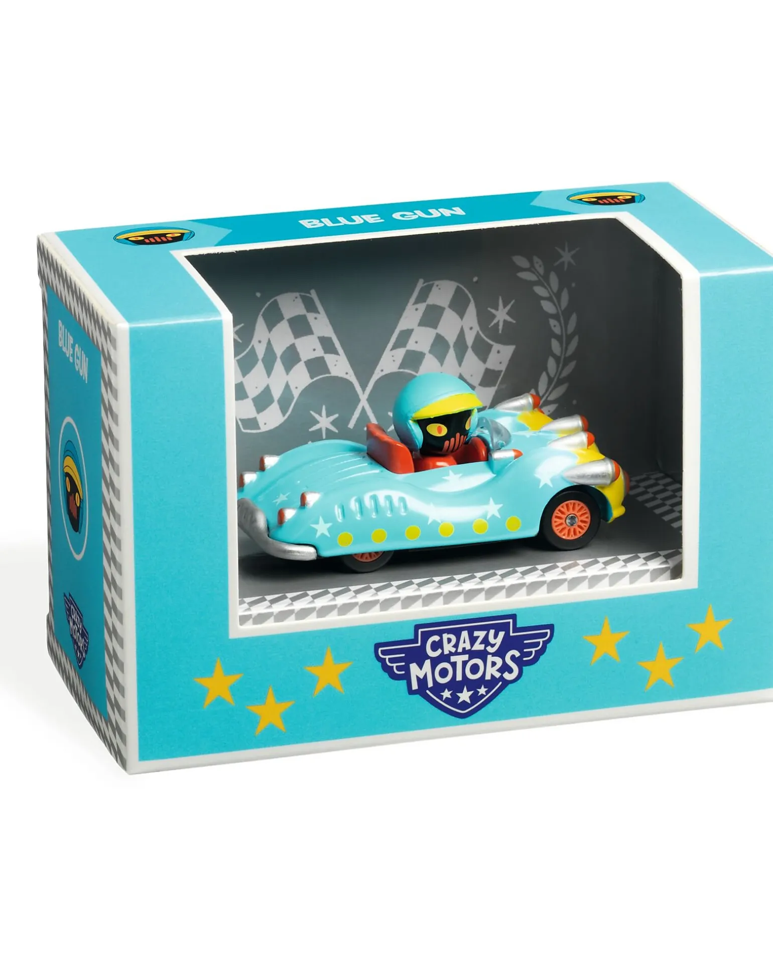 Macchinina Blue Gun - Crazy Motors - in Metallo