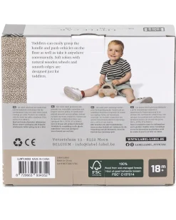 Macchinina Giocattolo in Legno FSC - Beige - 18+ m