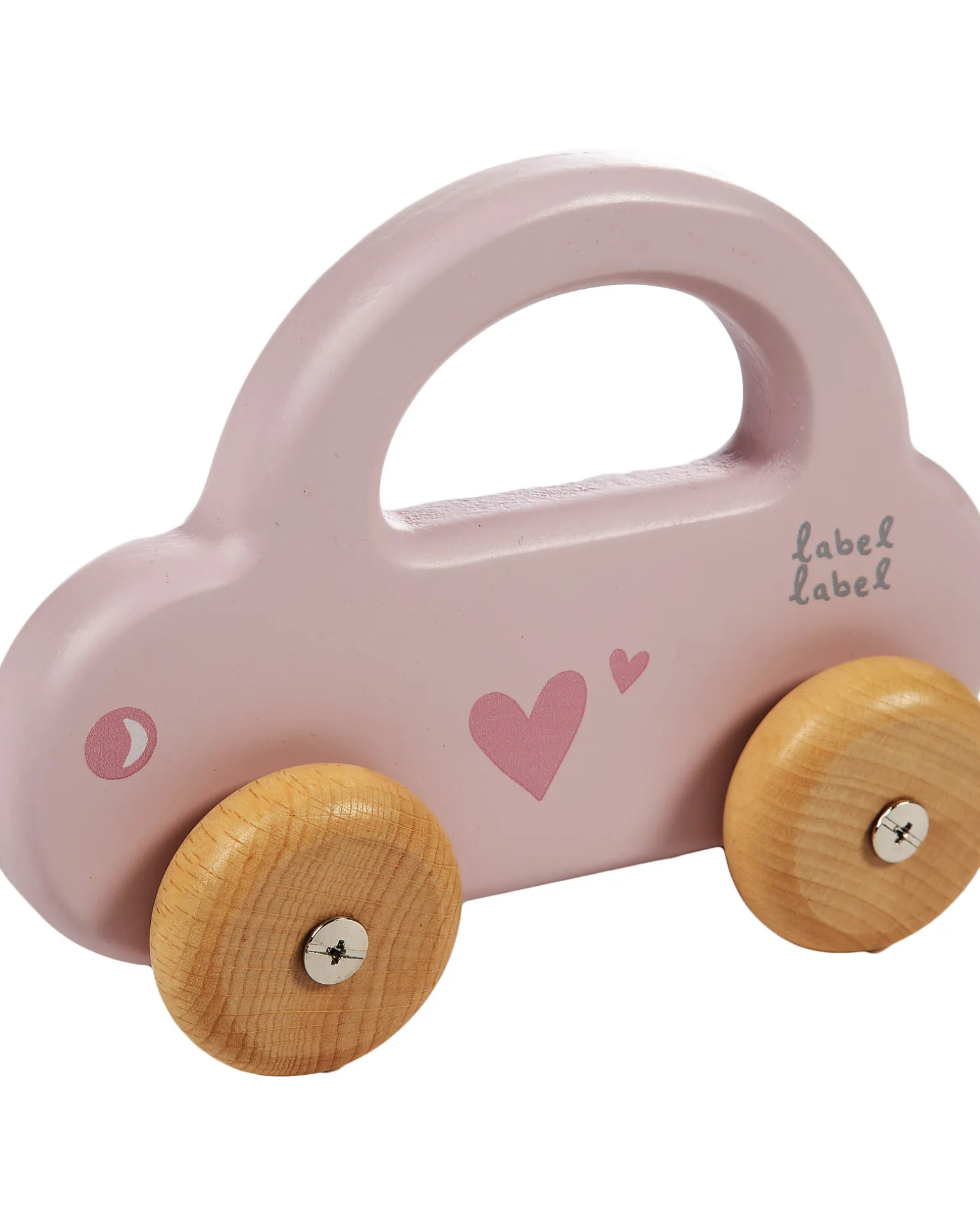 Macchinina Giocattolo in Legno FSC - Rosa - 18+ m