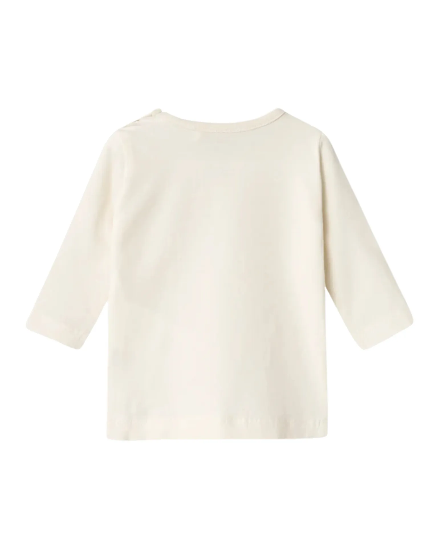 Maglia a Maniche Lunghe con Stampa Frontale 'Sweet' - Crema - Cotone Biologico e Trattamento Eco