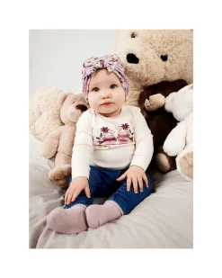 Maglia Manica Lunga con Stampa - Buttercream - Cotone Bio