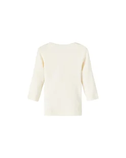 Maglia Manica Lunga con Stampa - Buttercream - Cotone Bio