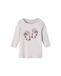 Maglia Manica Lunga con Stampa - Orchid Hush - Cotone Bio