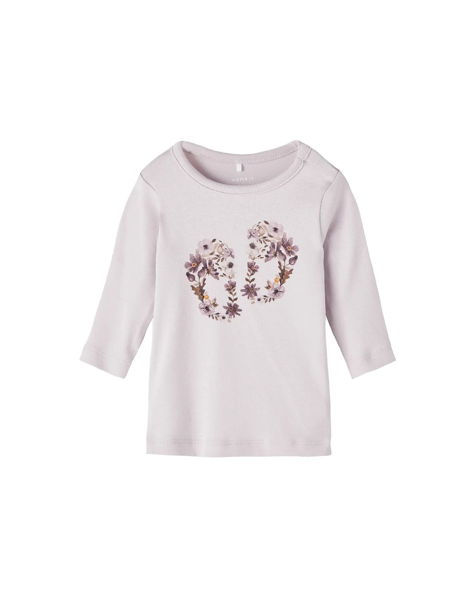 Maglia Manica Lunga con Stampa - Orchid Hush - Cotone Bio