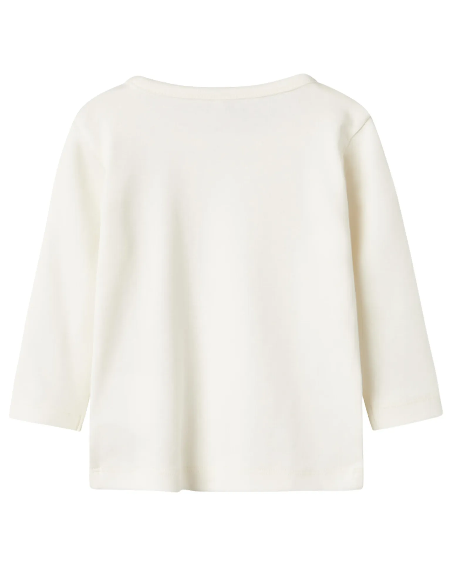 Maglia Maniche Lunghe - Panna - Fiori - Cotone Bio