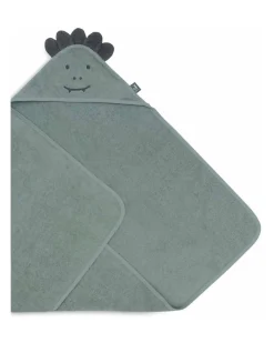 Mantellina da Bagno in Spugna - Con Cappuccio - 75x75cm - Jungle Jambo - Coccodrillo