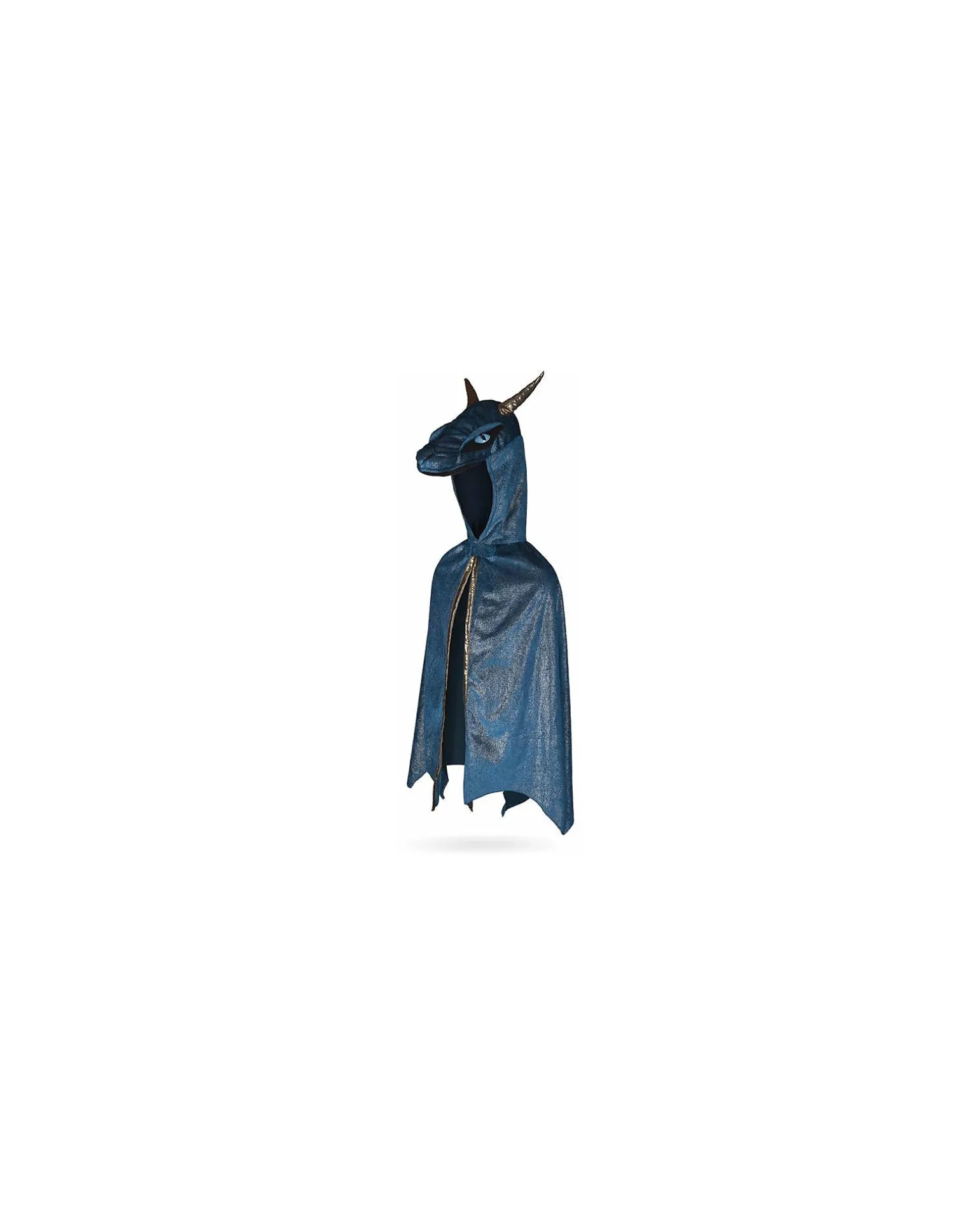 Mantello Drago della Notte con Cappuccio - Blu Elettrico
