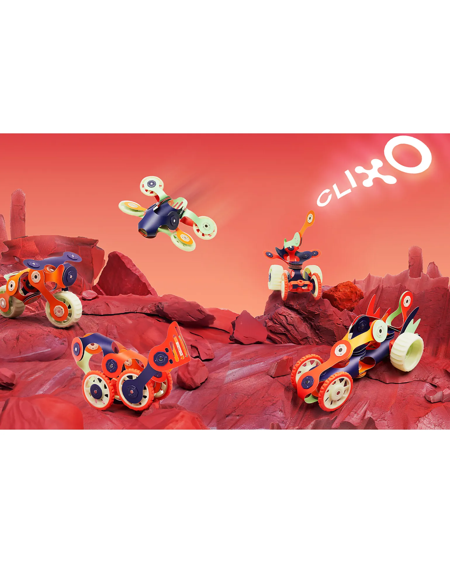 Mars Rovers - 29 Pezzi - Glow in The Dark - Gioco Magnetico STEAM - 6+ Anni