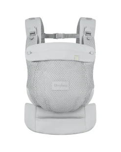 Marsupio Amya - Fog Grey - dalla Nascita ai 15 Kg - si Adatta al Corpo del tuo Bambino
