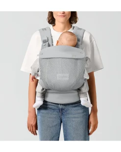 Marsupio Amya - Fog Grey - dalla Nascita ai 15 Kg - si Adatta al Corpo del tuo Bambino