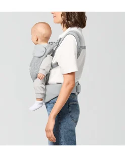 Marsupio Amya - Fog Grey - dalla Nascita ai 15 Kg - si Adatta al Corpo del tuo Bambino