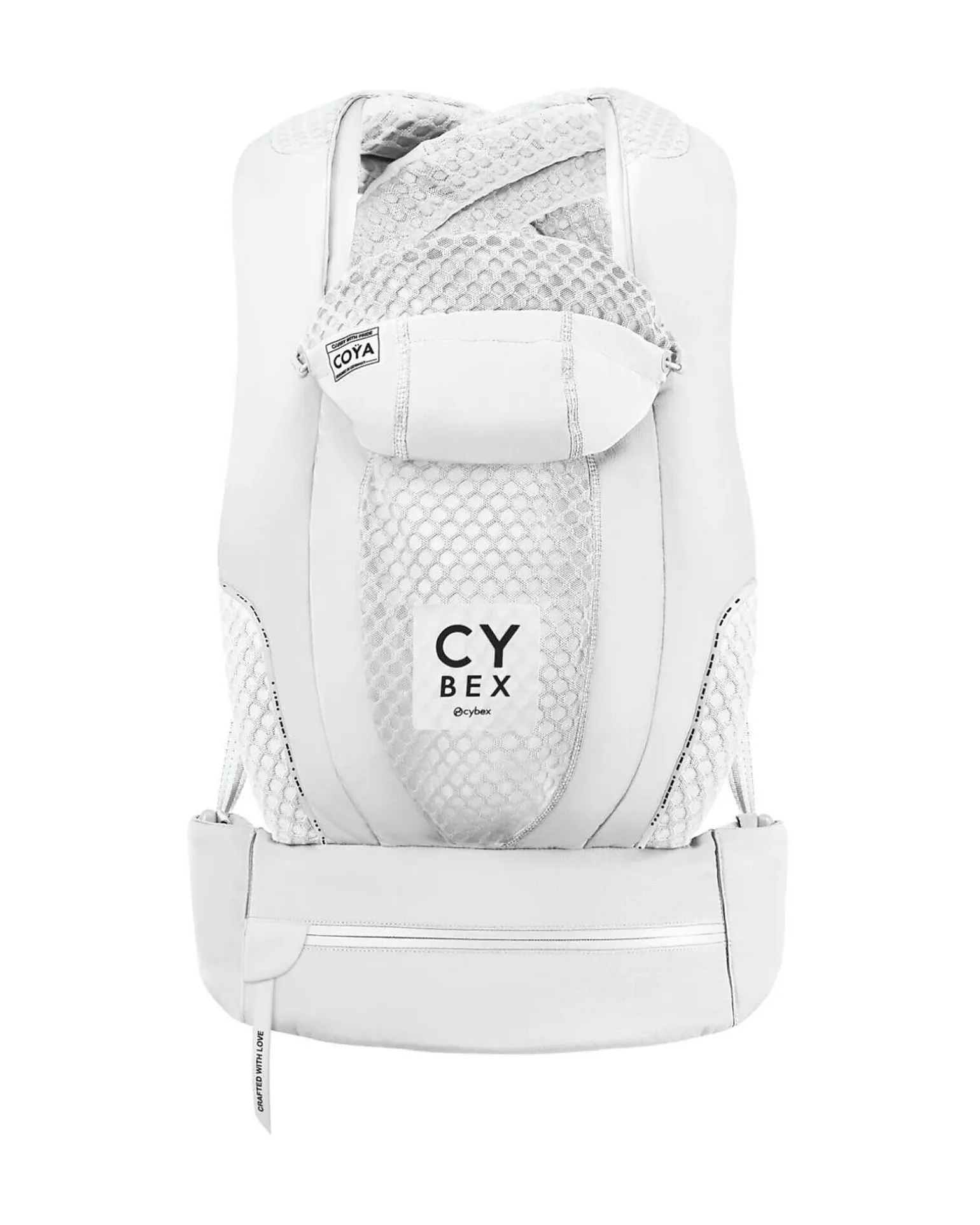 Marsupio Coya Urban Mobility - Bianco - dalla Nascita ai 15 Kg - Tessuto Mesh Comodo e Traspirabile