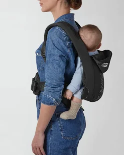 Marsupio Coya Urban Mobility - Nero - dalla Nascita ai 15 Kg - Tessuto Mesh Comodo e Traspirabile