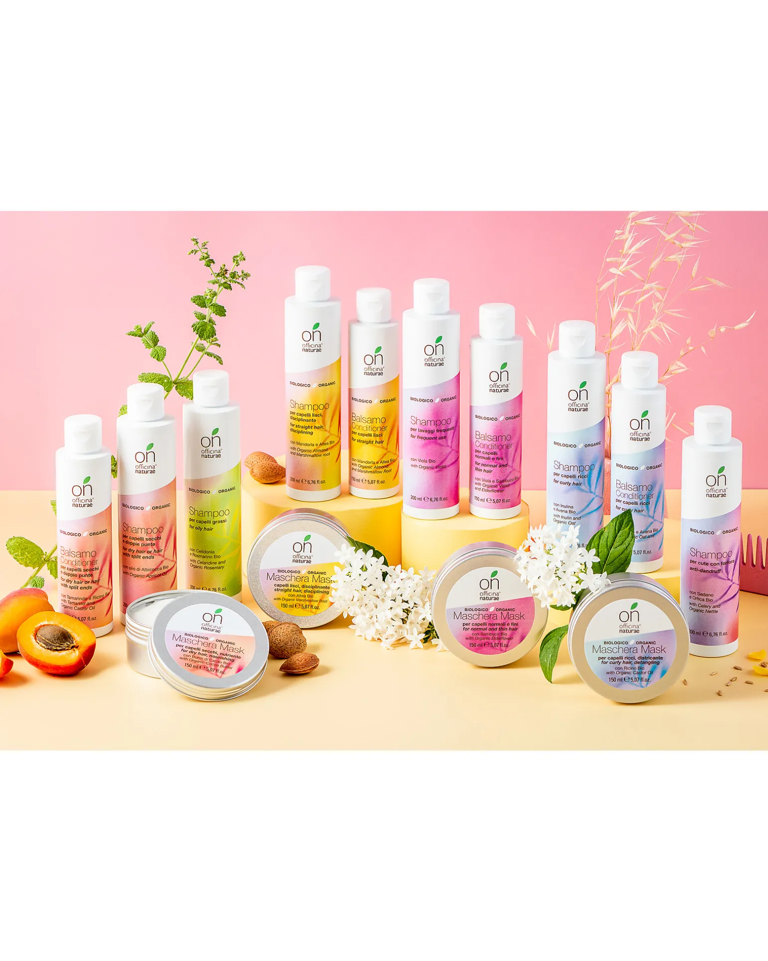 Maschera Capelli Normali e Fini - Sambuco e Viola Bio - 150ml - Certificato AIAB