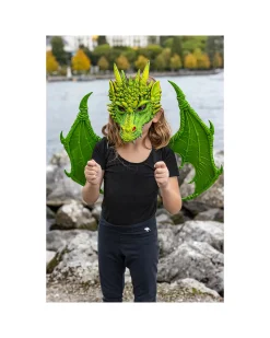 Maschera di Drago - Verde - 3+ anni
