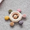 Massaggiagengive con Sonaglio - Terra - Silicone Alimentare e Legno di Faggio
