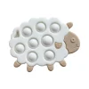 Massaggiagengive - Pop It - Bianco - Collezione Sheep - Silicone Alimentare