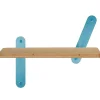 Mensola in Legno - Blu - 36 x 18 x 1,5 cm - Utile e Originale!