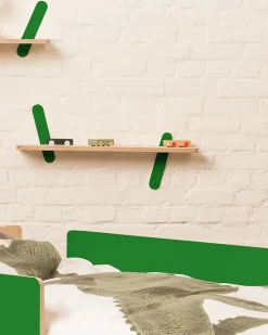 Mensola in Legno - Verde - 60 x 15 x 1,5 cm - Utile e Originale!