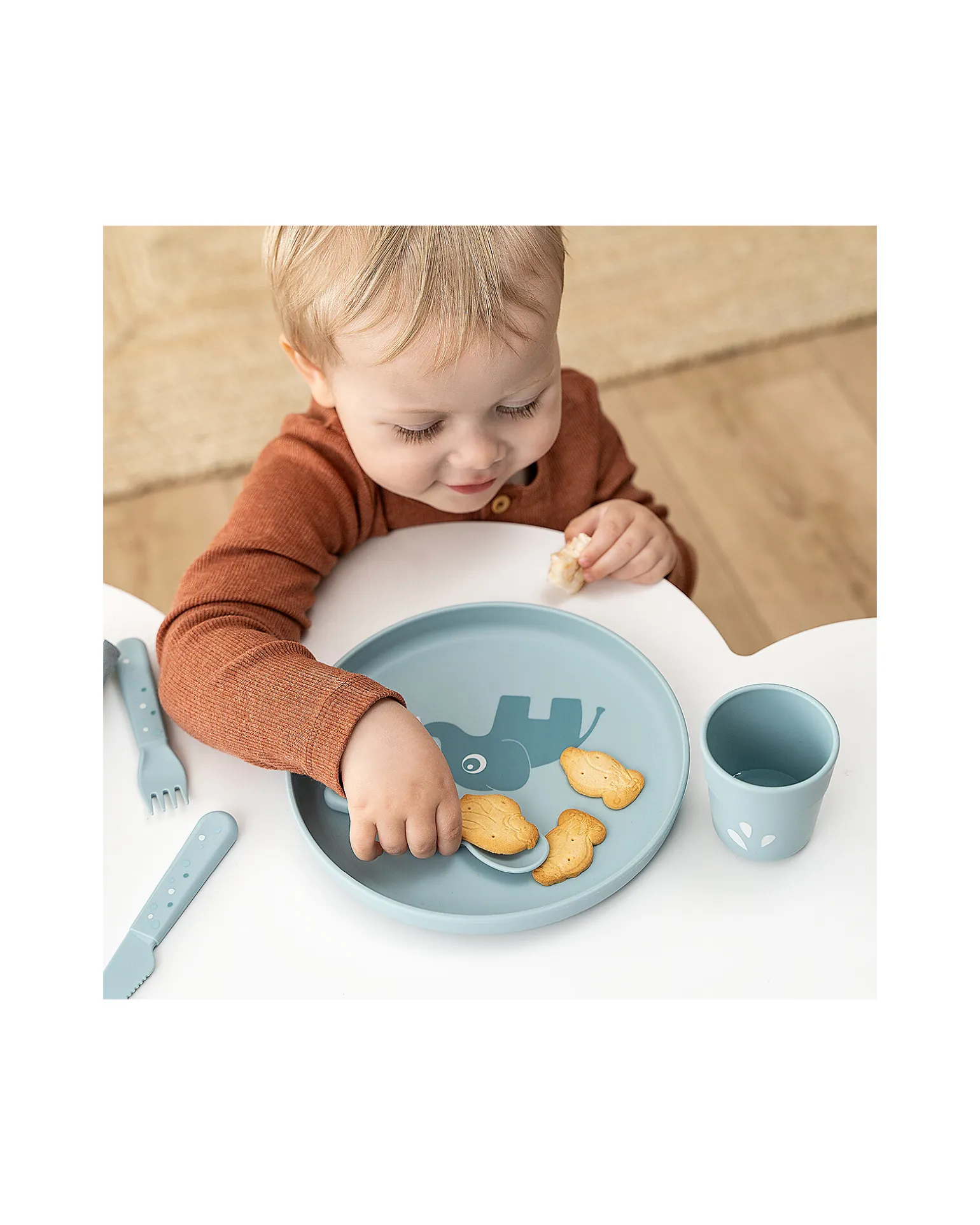 Mini Bicchiere Foodie - Elphee Blu - Cipria - 100% PP Alimentare