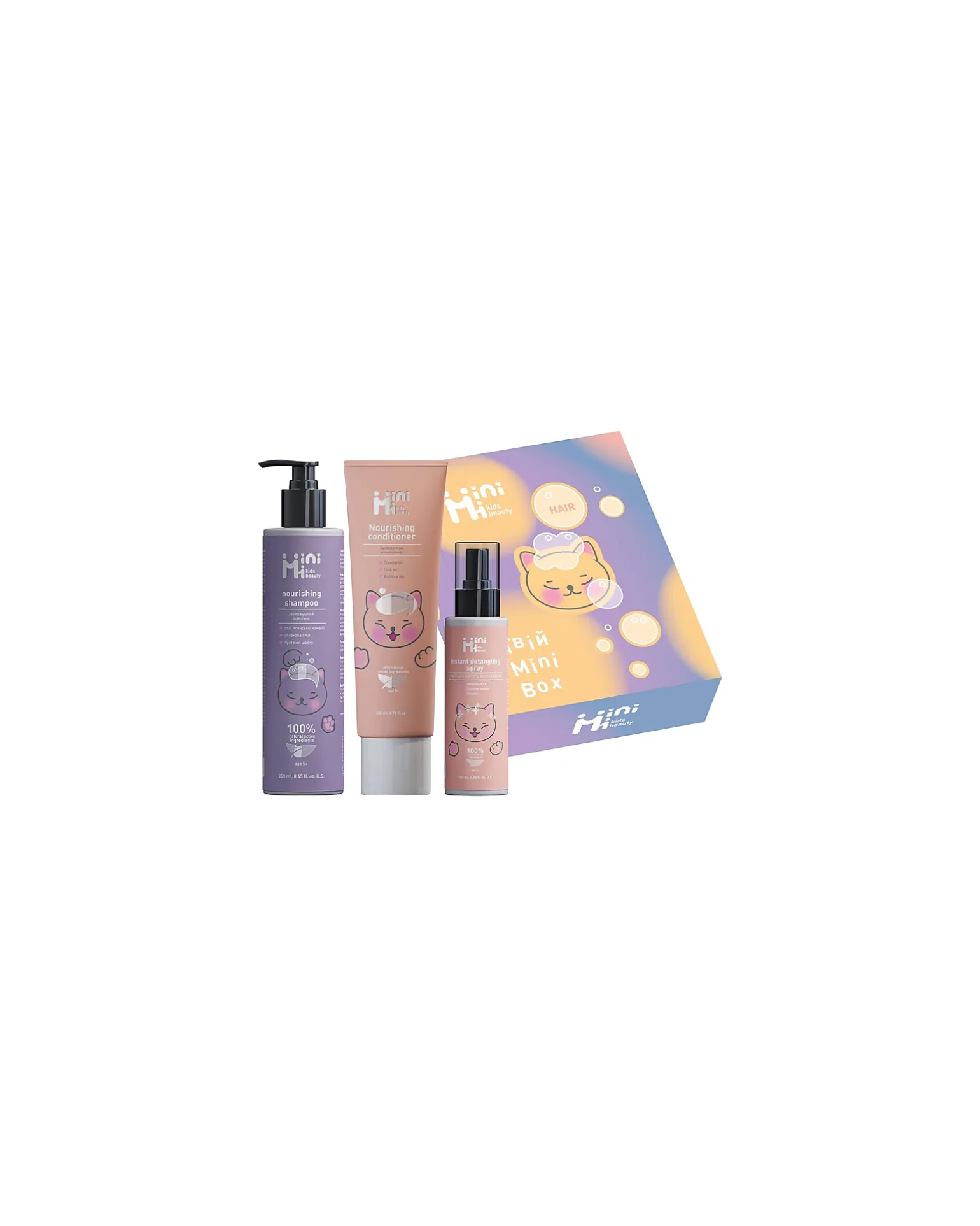 Mini Box Capelli - 3 Prodotti Essenziali - Set Regalo - 5+ Anni