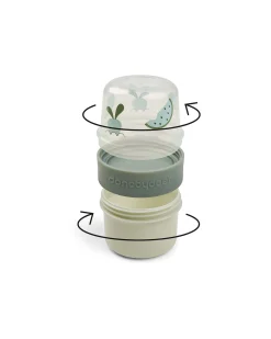 Mini Contenitori Snack con due Scomparti - S Birdee - Verde