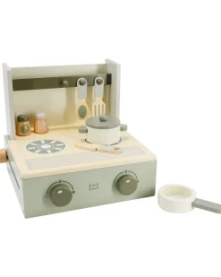 Mini Cucina Pieghevole in Legno - Verde - Legno di Faggio Certificato FSC