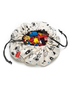 Mini Sacco Portagiochi e Tappeto 2 in 1 in cotone - Spazio