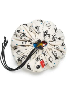 Mini Sacco Portagiochi e Tappeto 2 in 1 in cotone - Spazio