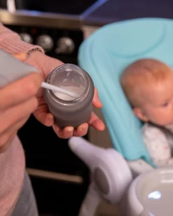 Mixer per Latte in Polvere - Grigio - Pratico e Compatto