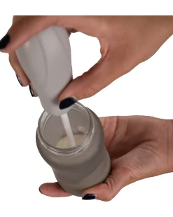 Mixer per Latte in Polvere - Grigio - Pratico e Compatto