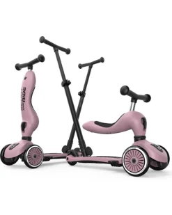 Monopattino a Triciclo con Barra di Spinta Highwaykick 1 Push and Go - Wildberry