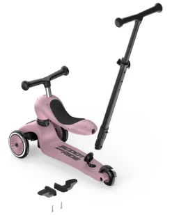 Monopattino a Triciclo con Barra di Spinta Highwaykick 1 Push and Go - Wildberry