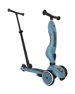 Monopattino a Triciclo con Barra di Spinta Highwaykick 1 Push and Go - Steel