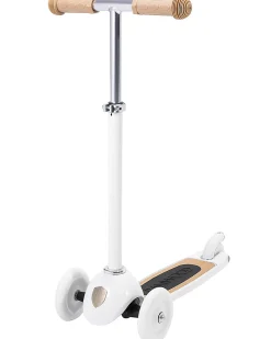 Monopattino con Cestino Removibile - Bianco - da 3 Anni Fino a 50 kg