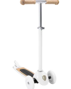 Monopattino con Cestino Removibile - Bianco - da 3 Anni Fino a 50 kg