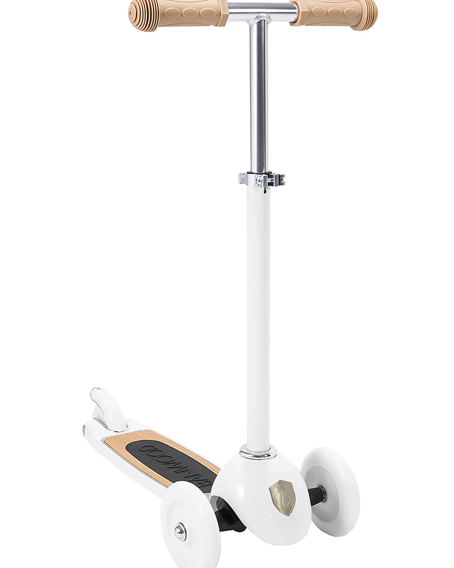 Monopattino con Cestino Removibile - Bianco - da 3 Anni Fino a 50 kg