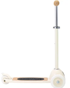 Monopattino con Cestino Removibile - Crema - da 3 Anni Fino a 50 kg